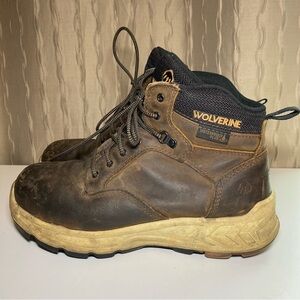 Wolverine Boots Men's 9 EW CarbonMax Brown Work W201175 Leather ASTM F2413-18